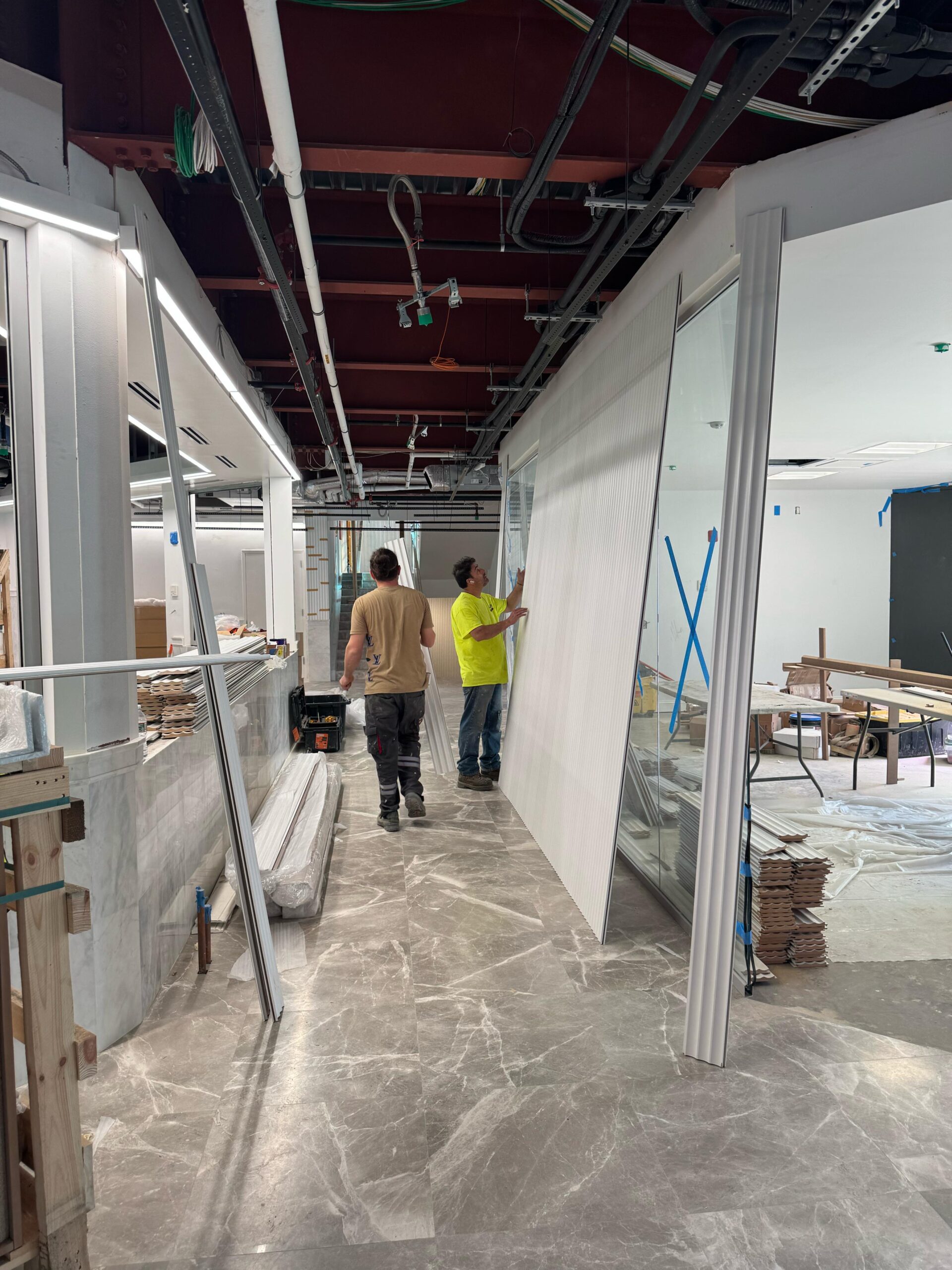 Construction progress