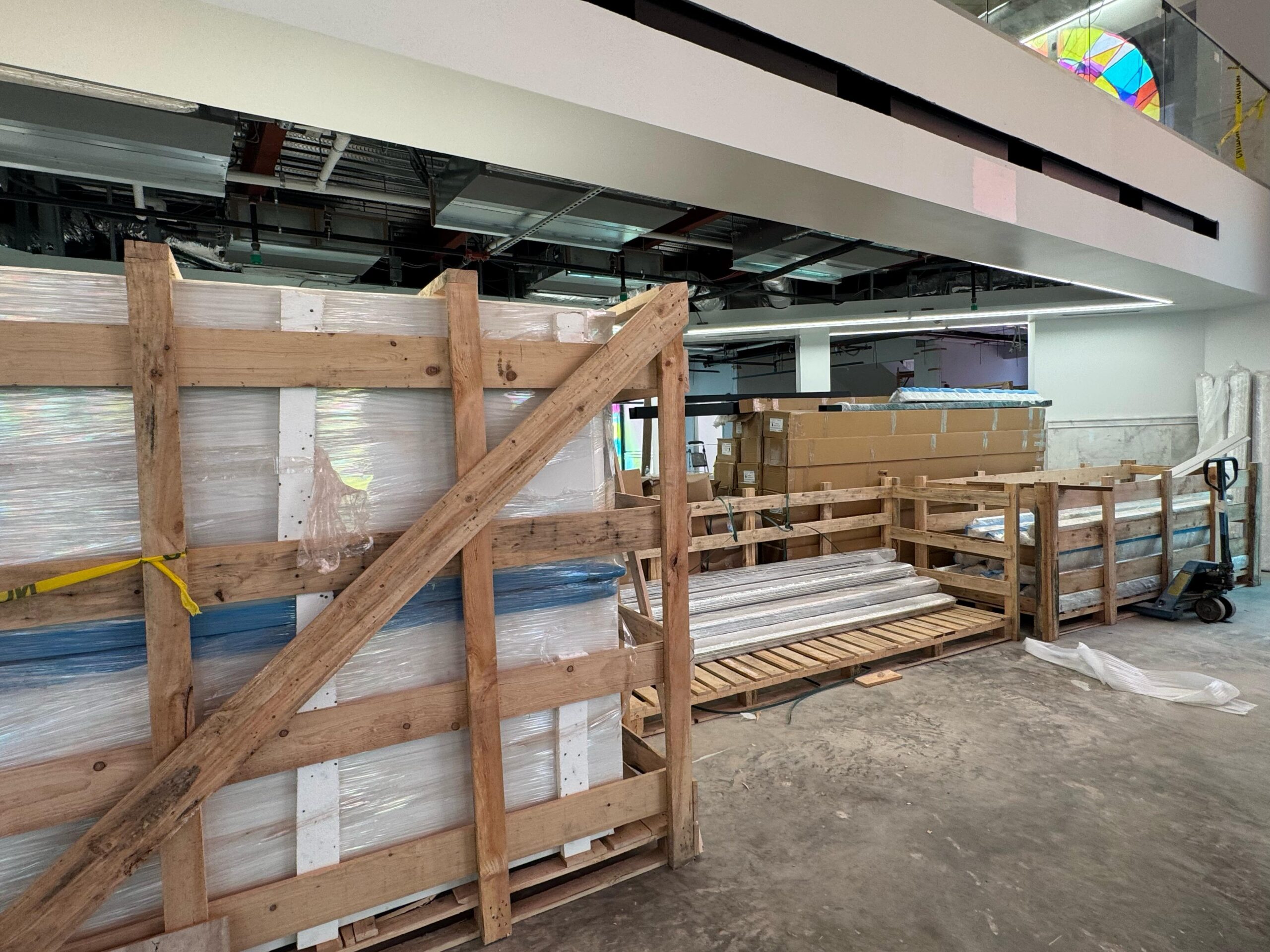 Construction progress